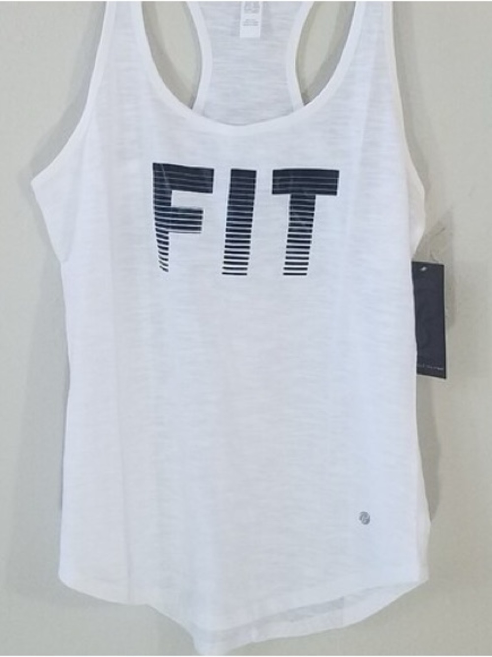 Bally medium White FIT Graphic Racerback Tank Top